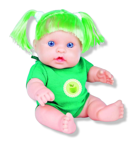 Boneca Bella Frutta Baby Maçã Verde - Alligra