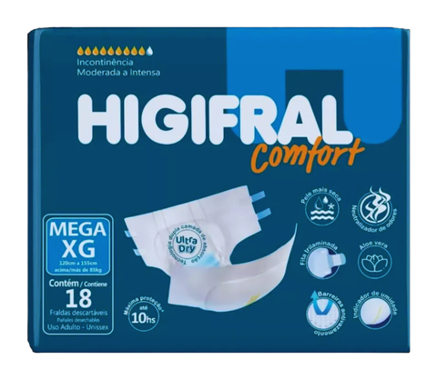 Fralda Adulto Higifral Confort Mega