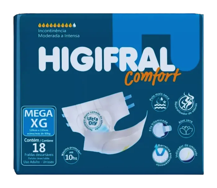 Fralda Adulto Higifral Confort Mega
