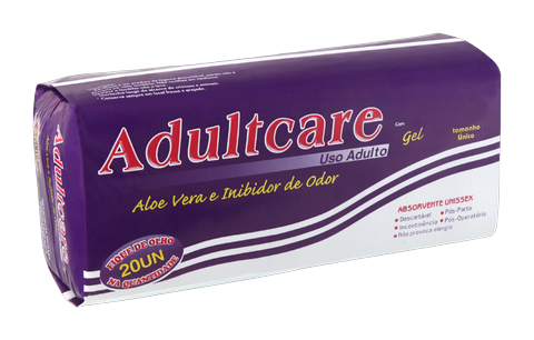 Absorvente Adultcare Pacote C/20 Unidades