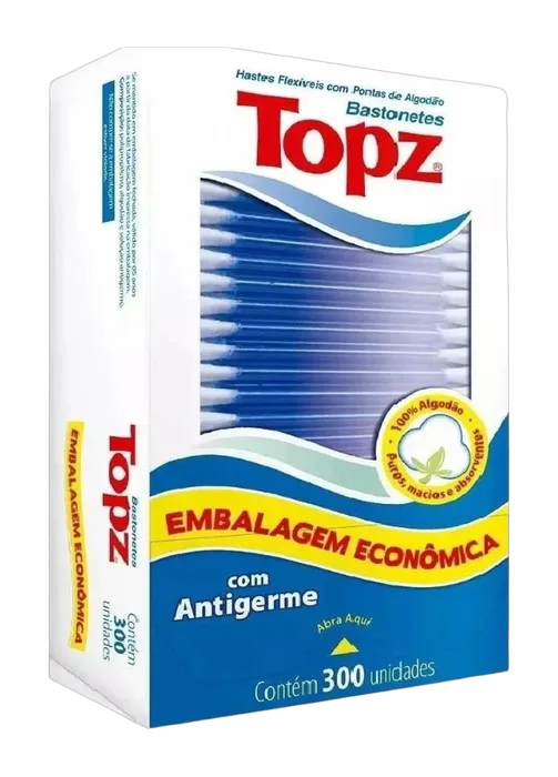 Hastes Flexíveis Topz C/300 Unidades