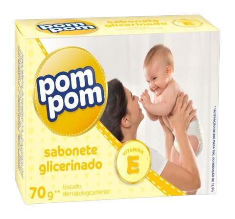 Sabonete em Barra Pompom Glicerinado 70g