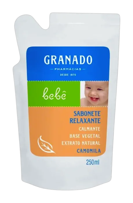 Sabonete Liquido Granado Bebê Camomila Refil 250ml