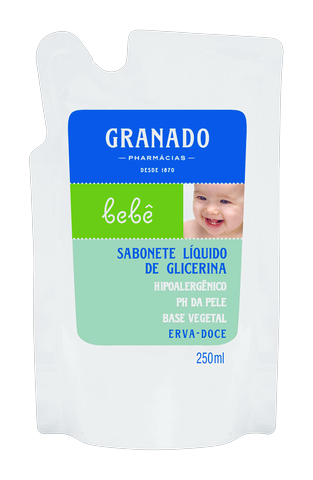 Sabonete Liquido Granado Bebê Erva Doce Refil 250ml