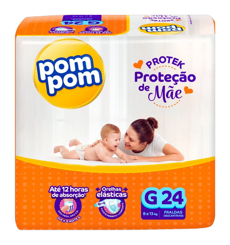 Fralda PomPom Protek Proteção de Mãe