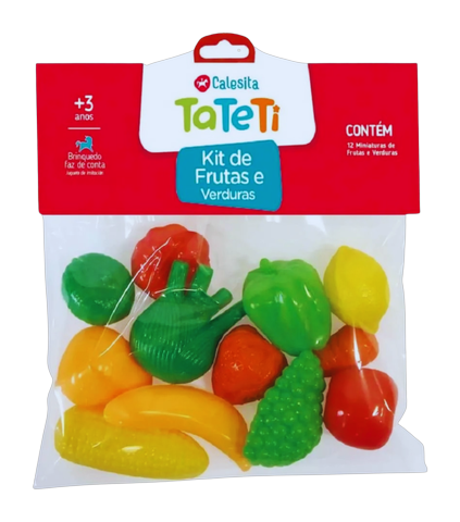 Kit de Frutas e Verduras - CALESITA