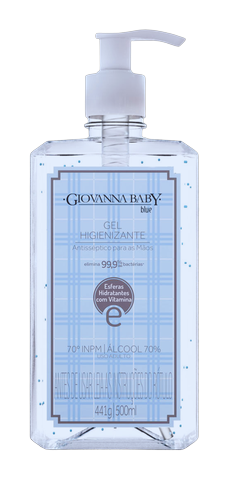 Álcool em Gel Giovanna Baby Blue 500ml