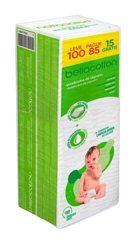 Algodão Bellacotton Quadrado Leve 100 Pague 85