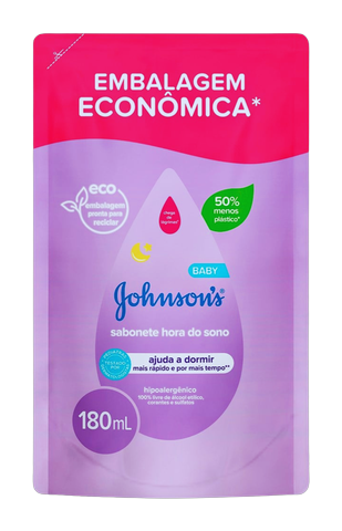 Sabonete Líquido Johnsons Baby Hora do Sono Refil de 180ml