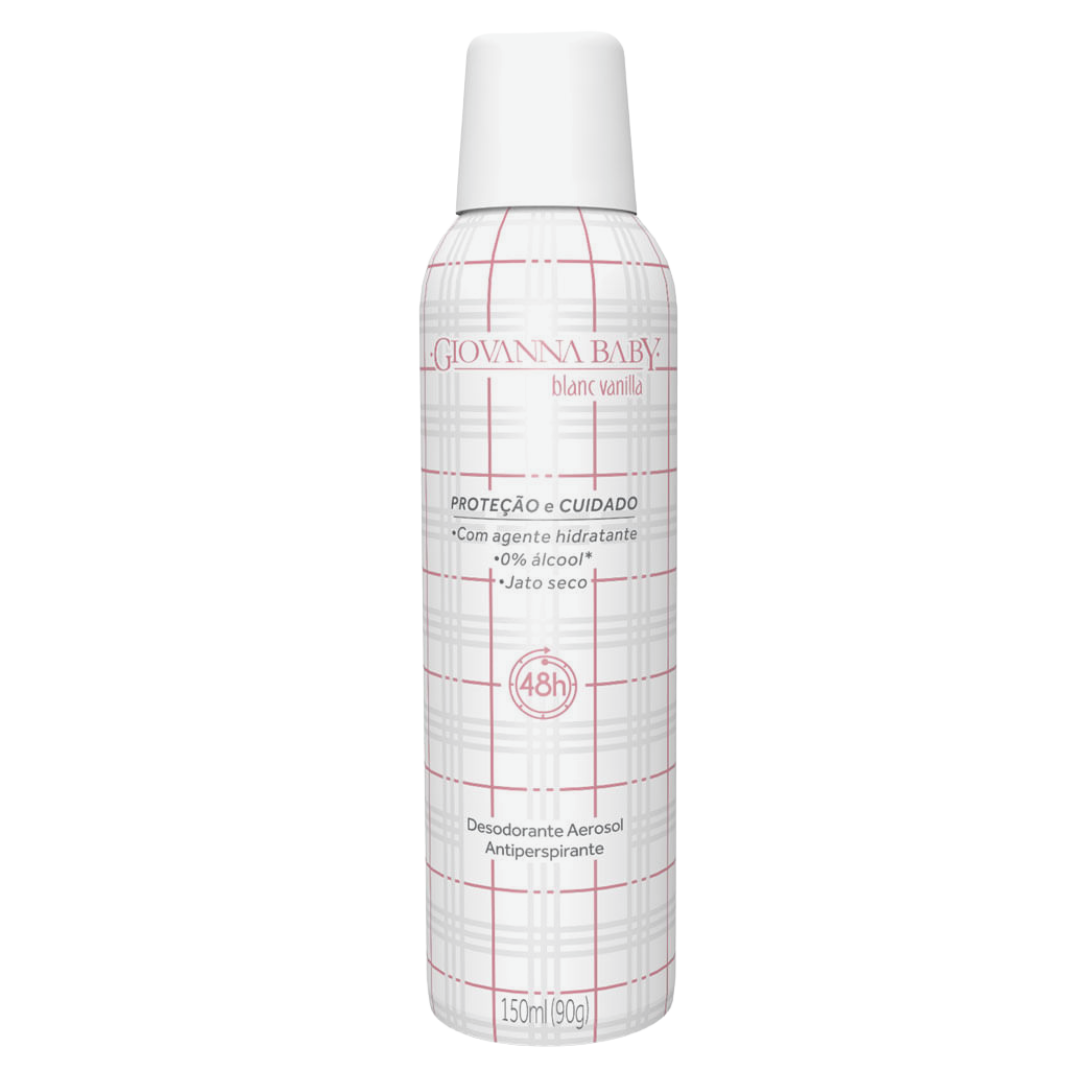 Desodorante Aerosol Giovanna Baby Blanc Vanilla 150ml