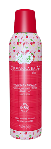 Desodorante Aerosol Giovanna Cherry 150ml