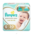 Fralda Pampers Premium Care Mega