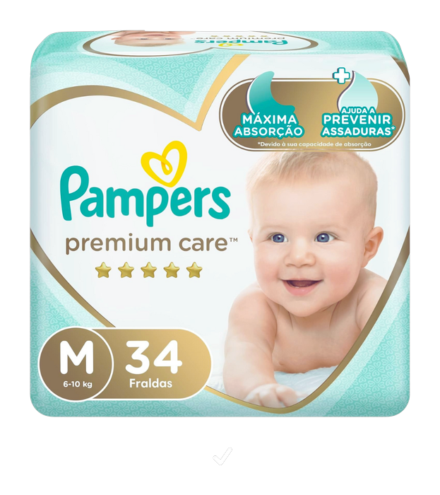 Fralda Pampers Premium Care Mega
