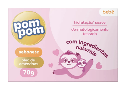 Sabonete em Barra Pompom Óleo de Amêndoas 70g