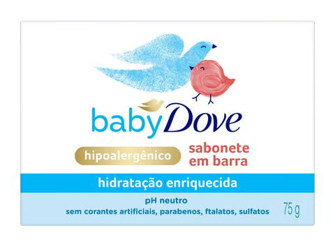 Sabonete em Barra Hidratação Enriquecida Dove Baby 75gr