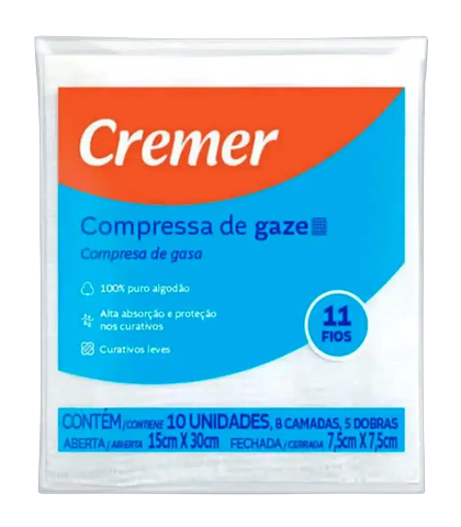 Compressa De Gaze Cremer com 10