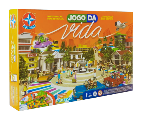 Jogo de tabuleiro Jogo da Vida para 2 a 6 jogadores - Estrela
