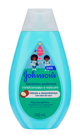 Condicionador Johnsons Baby Blackinho Poderoso 380ml