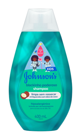 Shampoo Johnsons Baby Blackinho Poderoso 400ml