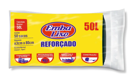 Saco de Lixo Perfumado Embalixo Branco 8 litros Pacote C/100 Unidades