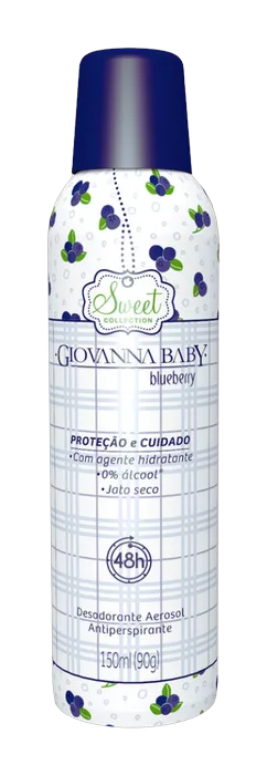 Desodorante Aerossol 0% Álcool Giovanna Baby Blueberry 150ml