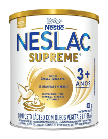 Composto Lácteo Nestlé Neslac Supreme - Lata de 800gr