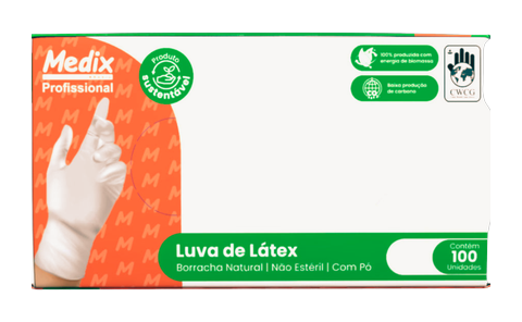 Luva de Látex Com Pó Medix C/100 Und