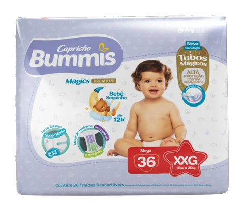 Fralda Bummis Magic Premium Mega
