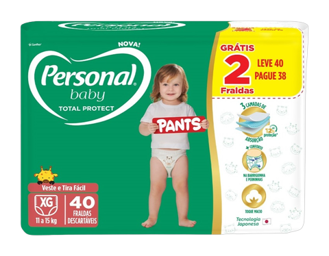 Fralda Personal Baby Protect Pants Mega