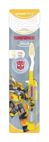 Escova Dental Infantil Powerdent Transformers C/ Ventosa