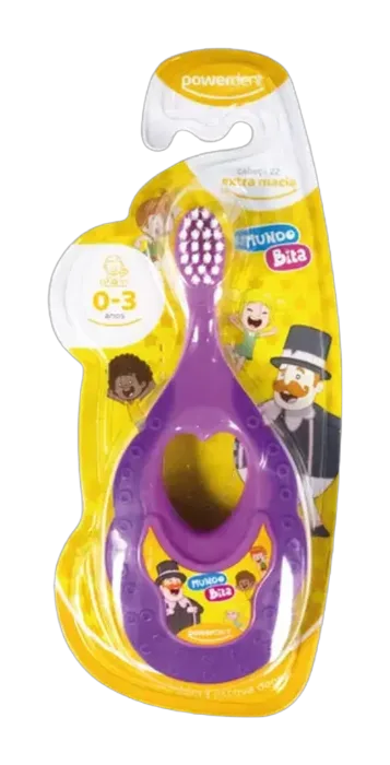 Escova de Dente Bebê Powerdent Mundo Bita Extra Macia