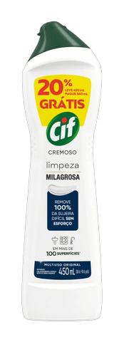 Saponáceo Cif Cremoso Limpeza Milagrosa 450ml