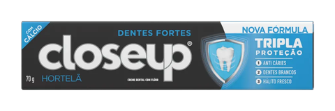 Creme Dental Dentes Fortes Tripla Proteção Hortelã 70g