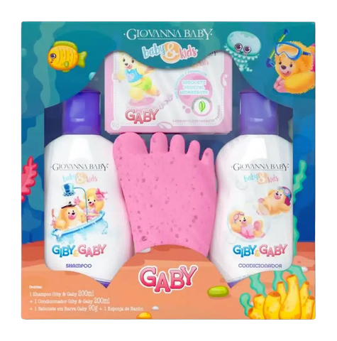 Kit Giovanna Baby Gaby Hora do Banho Shamp+Cond+Sabonete