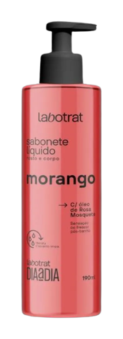 Sabonete Líquido Rosto e Corpo Morango Labotrat 190ml