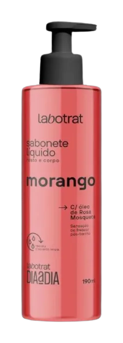 Sabonete Líquido Rosto e Corpo Morango Labotrat 190ml