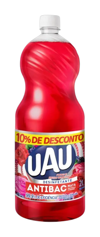 Desinfetante Antibac Uau Flores e Frutas Vermelhas 2L