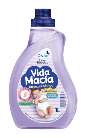 Lava Roupas Vida Macia Carinho e Proteção Casa KM 1L
