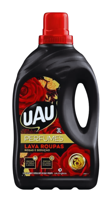 Lava Roupas Líquido Uau Rosas e Sedução 3 Litros