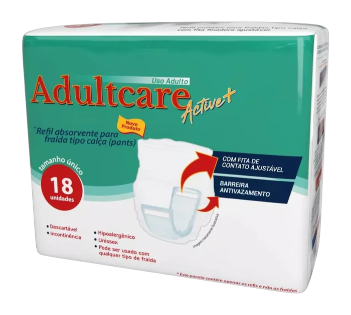 Refil Absorvente Active + Adultcare C/18 Unidades