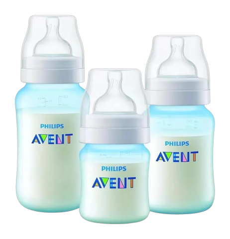 Kit Mamadeiras Philips Avent Anticólica Azul C/3 Unidades