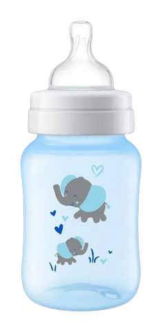Mamadeira Philips Avent Anticólica Azul Elefante 1+ Meses 260ml