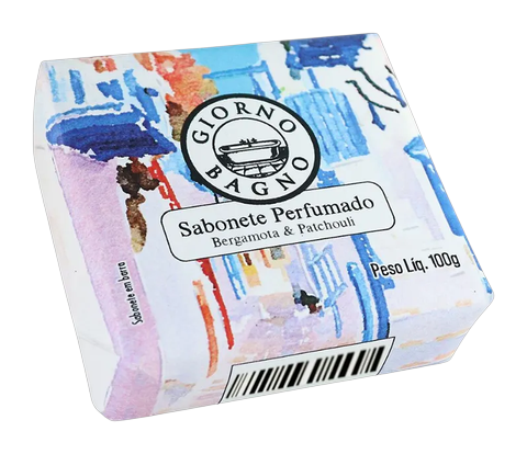 Sabonete Perfumado em Barra Giorno Bagno Bergamota e Patchouli 100g