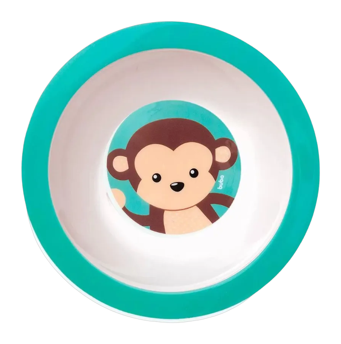 Pratinho Bowl Infantil Animal Fun Macaco Buba