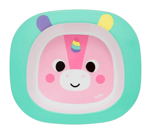 Pratinho Bowl Infantil Bubazoo Unicórnio Buba