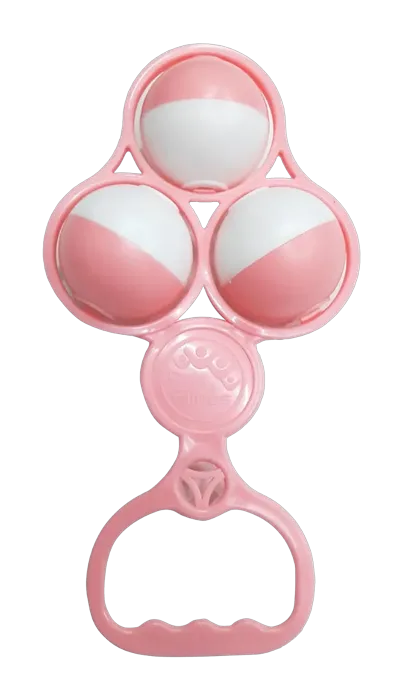Chocalho Bebê Rosa Pais e Filhos +2 Meses