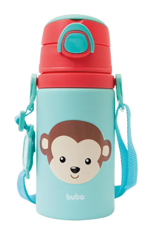 Garrafinha Infantil Animal Fun Buba Macaco 450ml