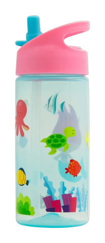 Garrafinha Infantil Aventuras Mar Rosa Buba 400ml
