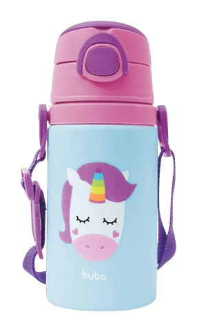 Garrafinha Infantil Animal Fun Buba Unicórnio 450ml