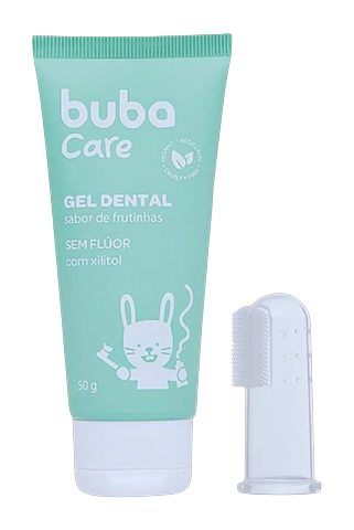 Gel Dental Bebê Buba Care com Escovinha Massageadora 50g